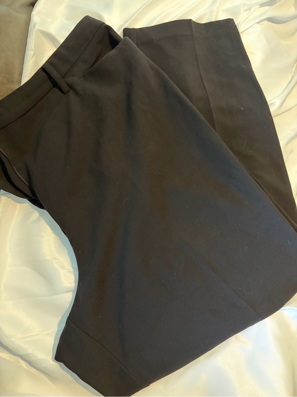 Halogen Black Tailored Straight-Leg Trousers